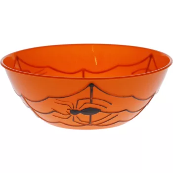   (Halloween) Cukorkás Tál Pók Dekor Ø27*H9cm 170498020 (24/#)