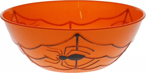 (Halloween) Cukorkás Tál Pók Dekor Ø27*H9cm 170498020 (24/#)