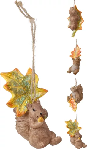 Függő Dekoráció Mókus 11cm ALX971800 (12/gy_48/#)