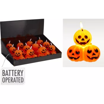 (Halloween) Tök Dekoráció 9cm AX5800640 (12/gy_24/#)