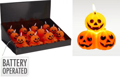 (Halloween) Tök Dekoráció 9cm AX5800640 (12/gy_24/#)