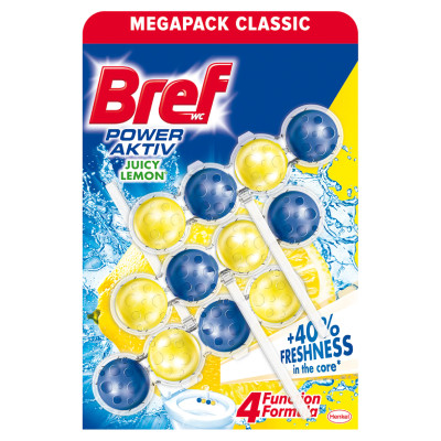 Bref Power Aktiv Wc Frissítő Lemon 3X50G (e)