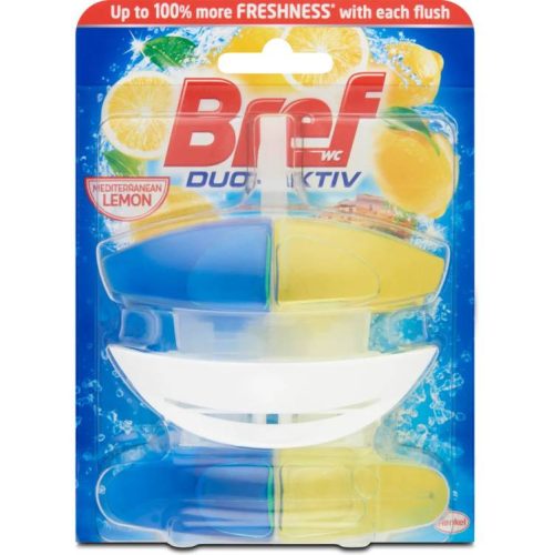 Bref Duo Aktiv Wc Gél+Kosár Lemon 2X50Ml (e)