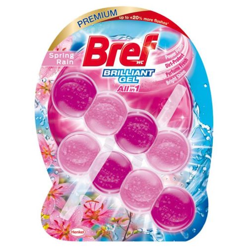 Bref Brilliant Wc Tisztító Gél Spring Rain 2X42G (e)