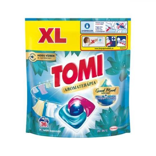 Tomi Power Caps Aromaterápia Mosókapszula Lótusz&Mandula 36Db (e)