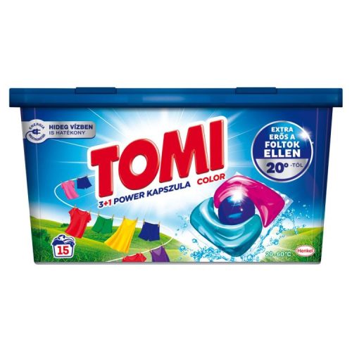 Tomi Power Caps Mosókapszula Color 15Db (e)