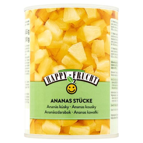 Happy Frucht Ananászdarabok 570G (e)