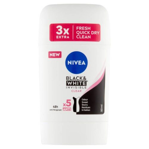 Nivea Deo Stift B&W Inv.Clear 50Ml (e)